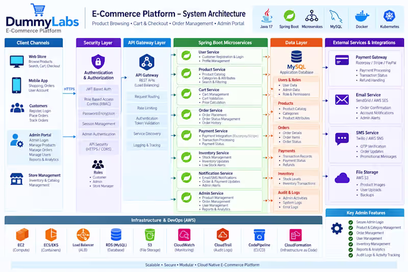 Cover image for DummyLabs – E-Commerce Platform |