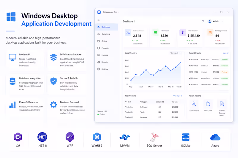 Cover image for Windows Desktop Application Development