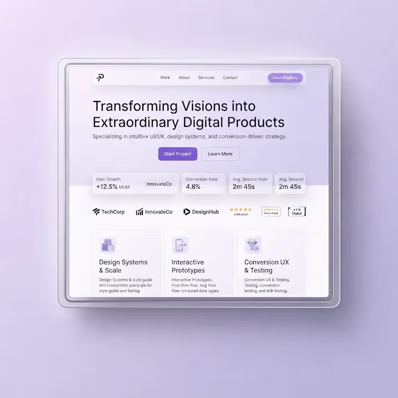 Cover image for Landing Page UI/UX Design