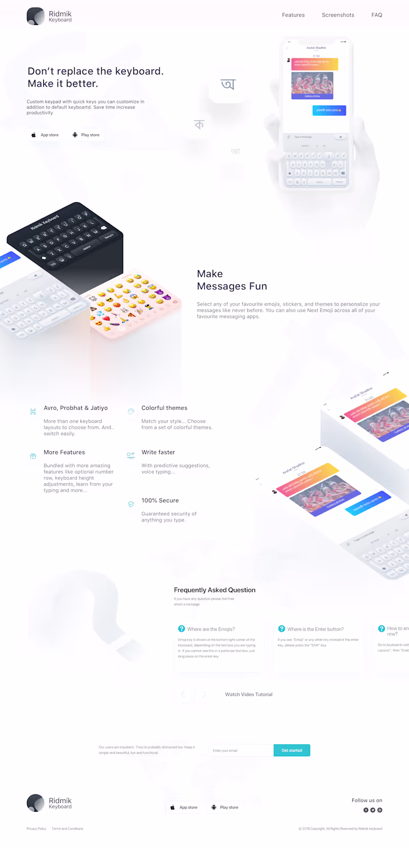 Cover image for Ridmik Keyboard landing page