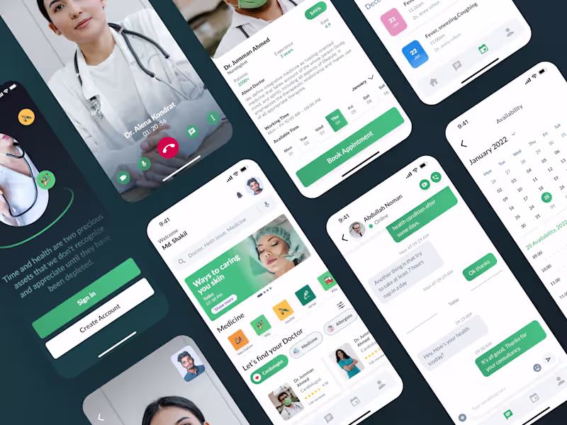 Cover image for Telemedicine mobile application design