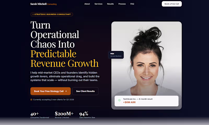 Cover image for Beautiful, high-converting executive and corporate