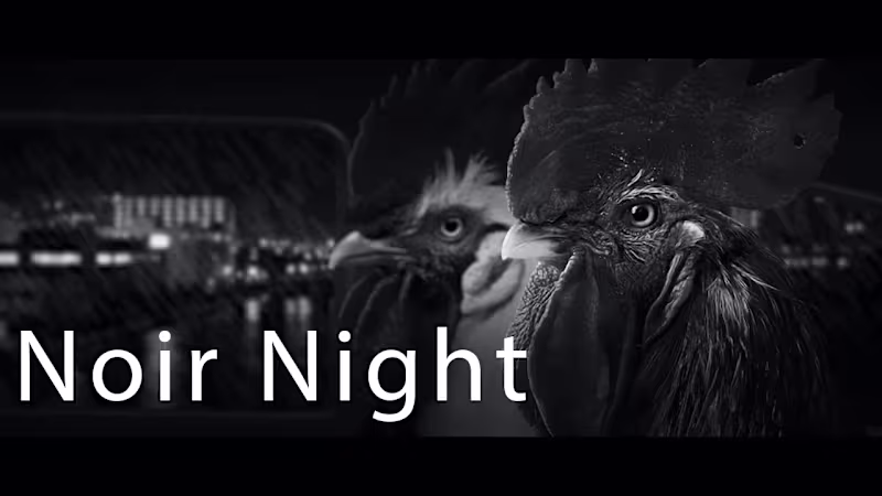 Cover image for Noir Night - AI voice based mystery game
