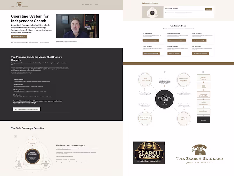 Cover image for The Search Standard — Kajabi Course, Website & Brand Development