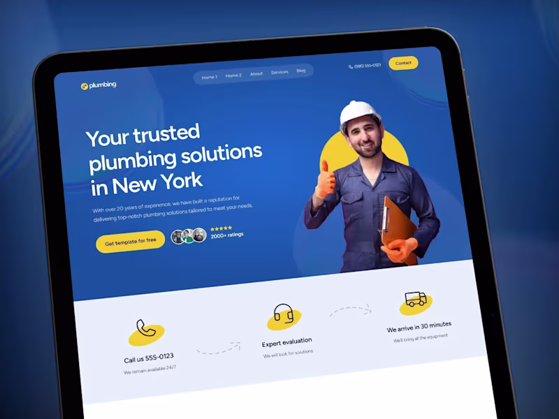 Cover image for Plumber Landing Page (Spec/Concept)