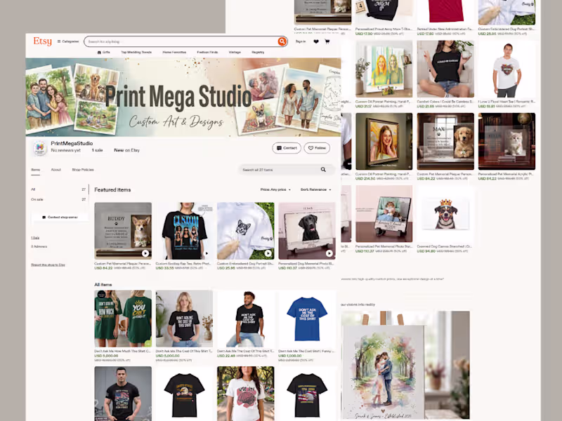 Cover image for Print Mega Studio – Etsy