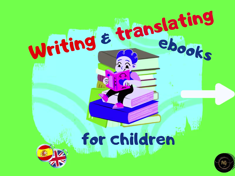 Cover image for English - Spanish writing & translating of e-Book for children 