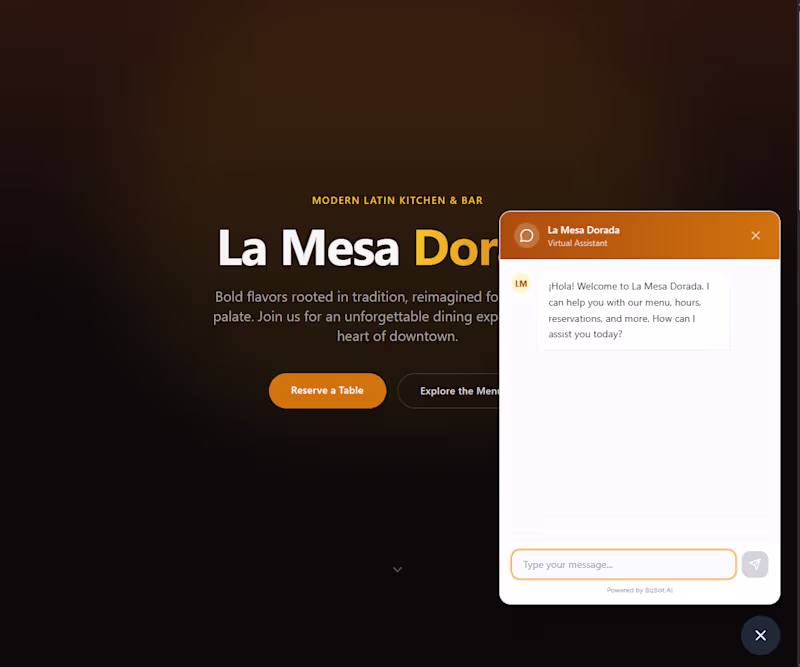 Cover image for Business Landing Page with AI Integration