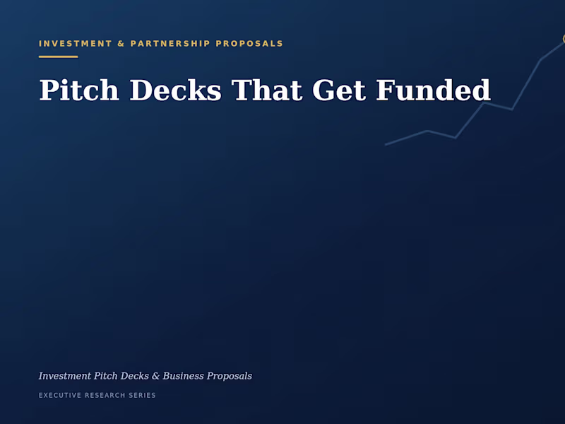 Cover image for Investment Pitch Decks & Business Proposals