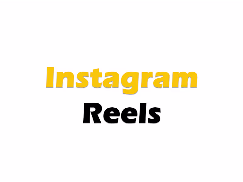 Cover image for Instagram Reel