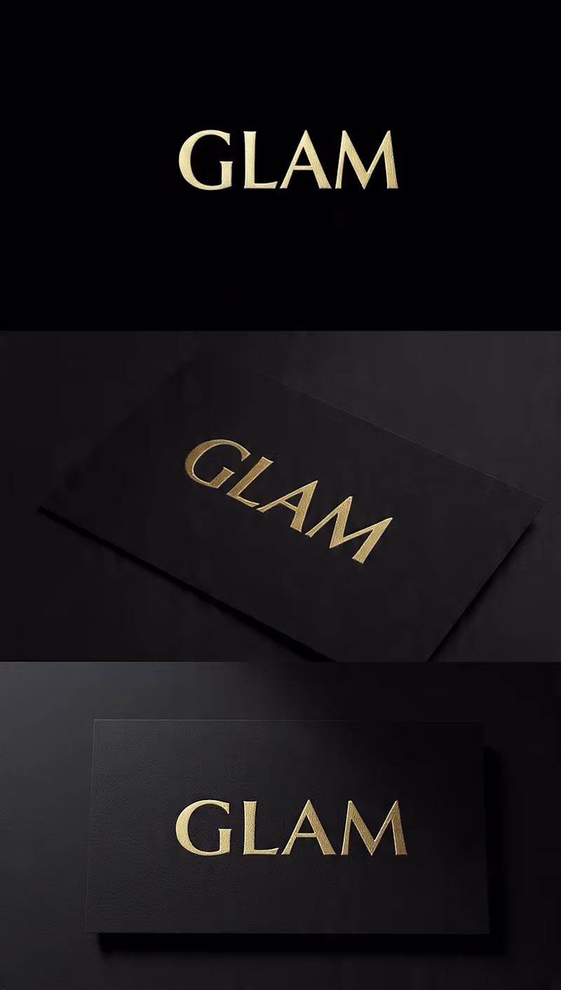 Cover image for Title: GLAM Luxury Brand Identity