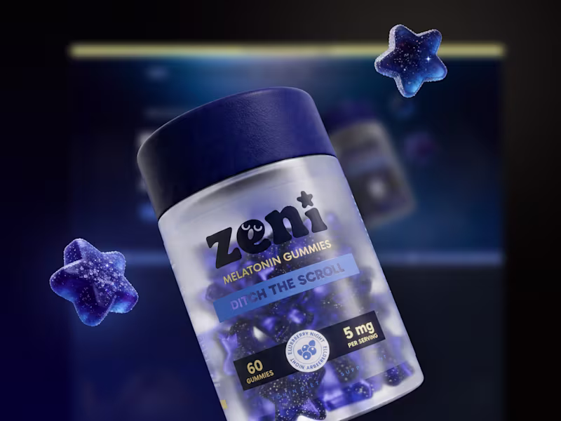 Cover image for Zeni — Packaging, 3D & Sales Page