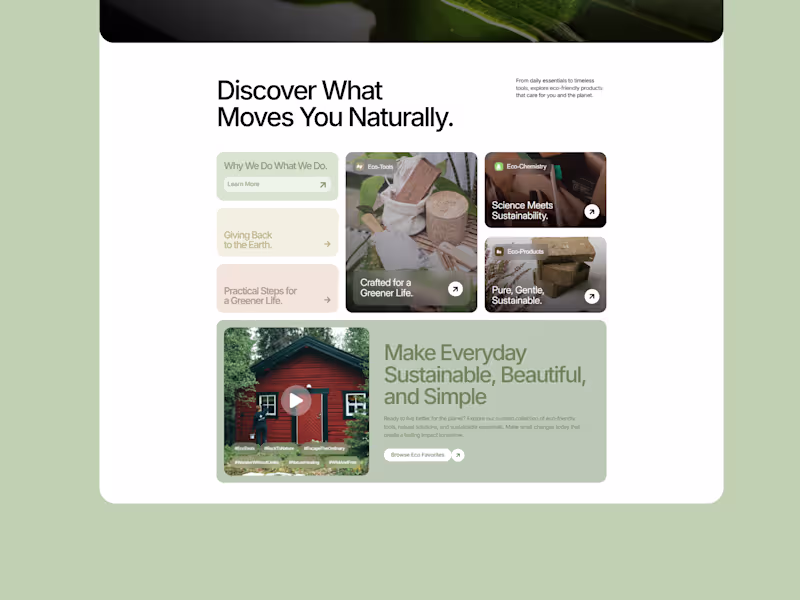 Cover image for UI Exploration for Nature product  featured section