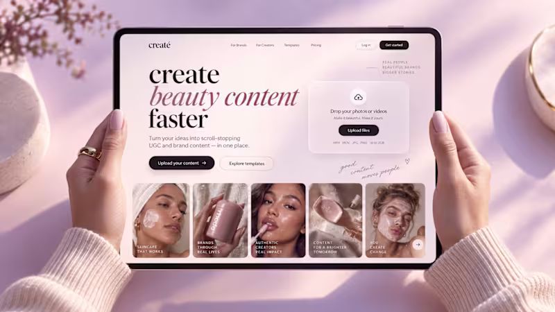 Cover image for Framer UX/UI Design for Créaté AI UGC Platform