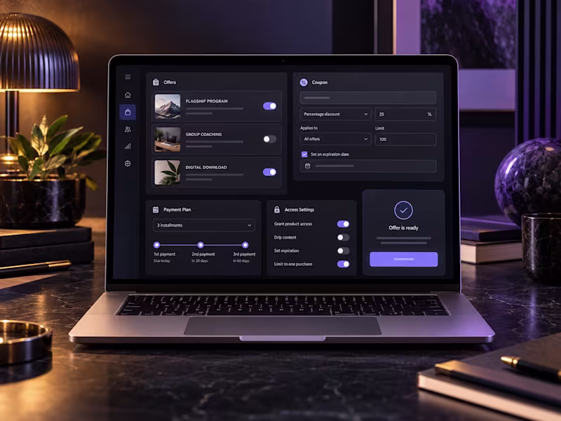 Cover image for Kajabi Offer, Coupon & Payment Plan Setup