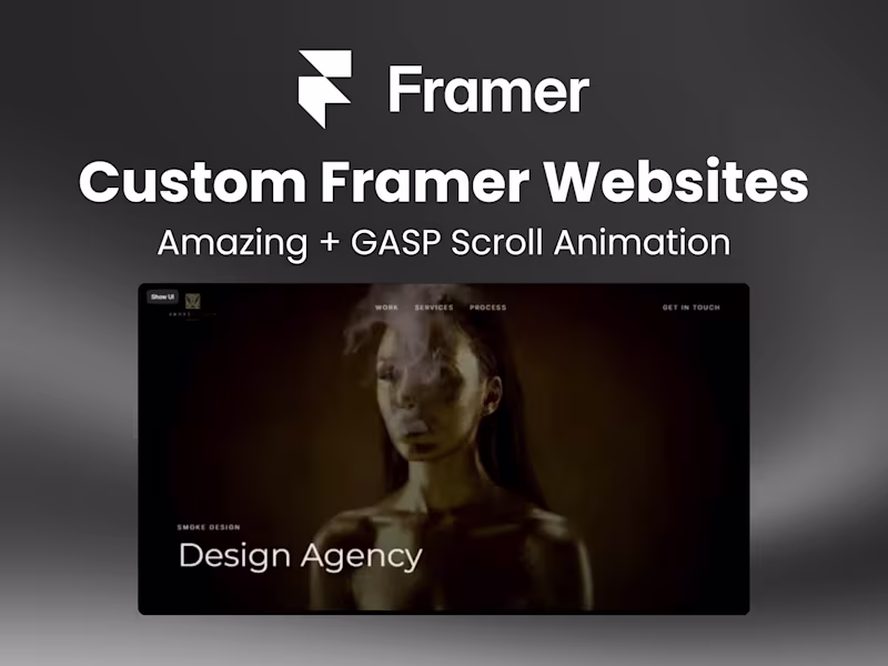 Cover image for Custom Framer Website Design & Development