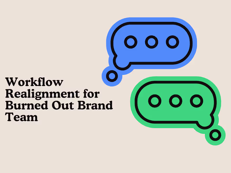 Cover image for Workflow Realignment for Burned Out Brand Team