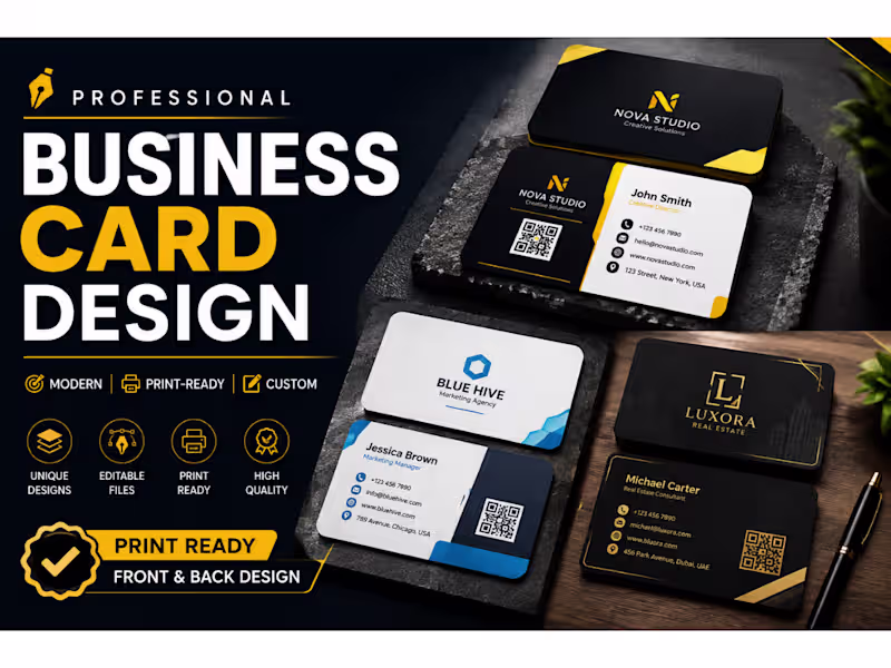 Cover image for Professional Business cards design 