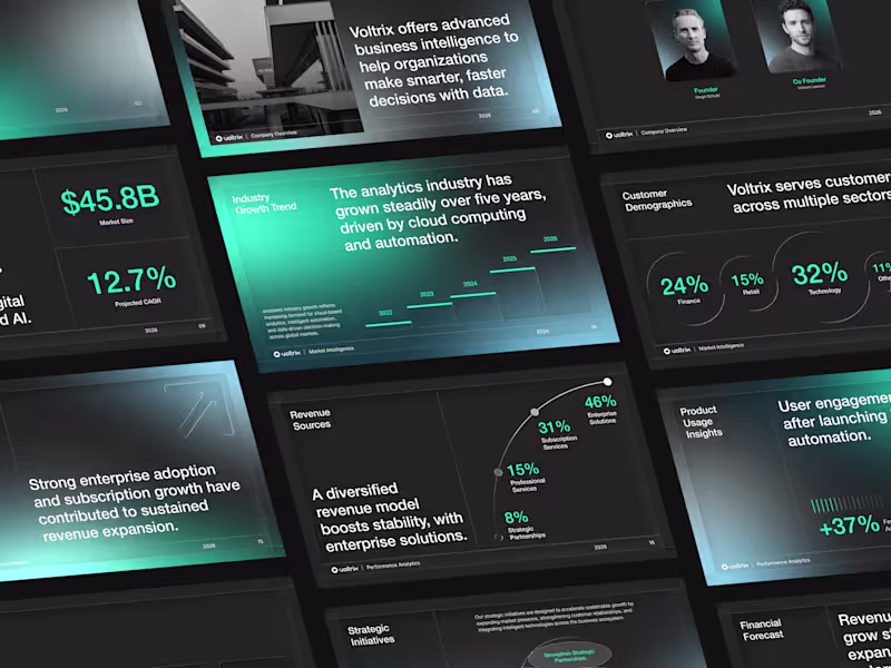 Cover image for Voltrix - Pitch Deck Presentation