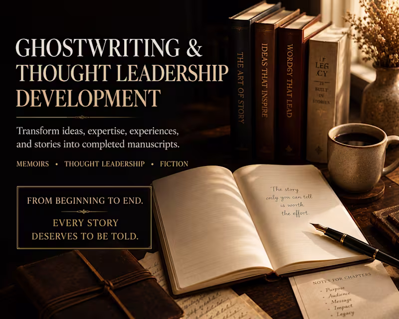 Cover image for Ghostwriting & Thought Leadership Development