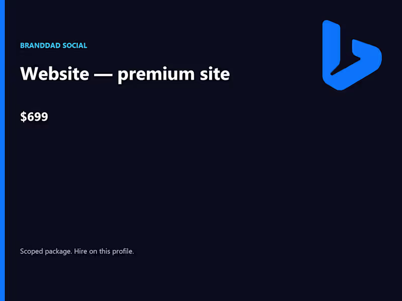 Cover image for Website â€” premium site
