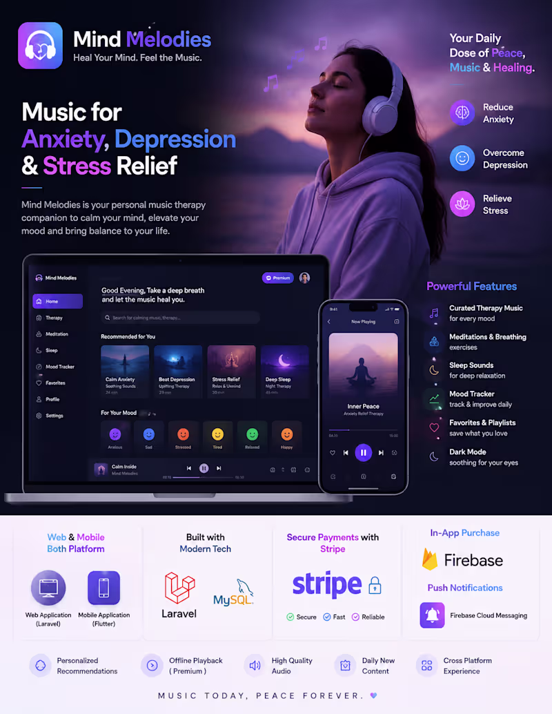 Cover image for Mind Melodies is a modern