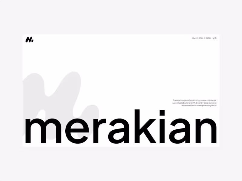 Cover image for Merakian Agency Website

Live preview: merakian.design
