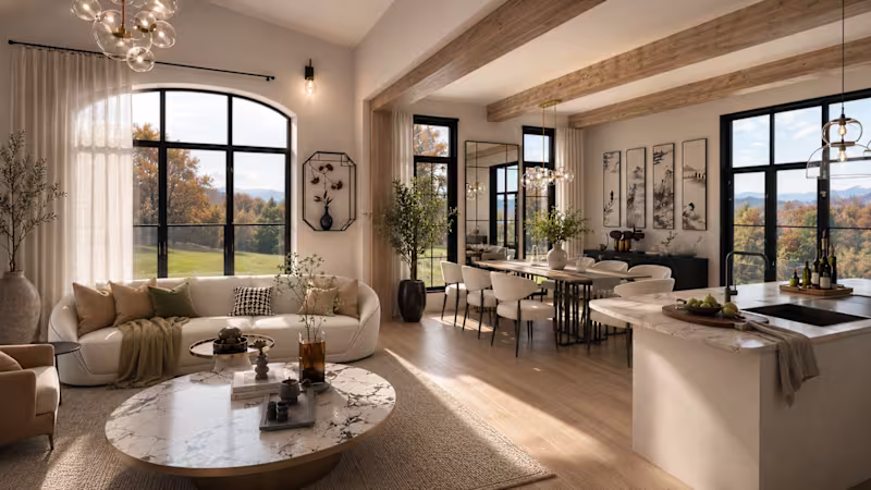 Cover image for Luminous Haven
Open-Plan Living Room |
