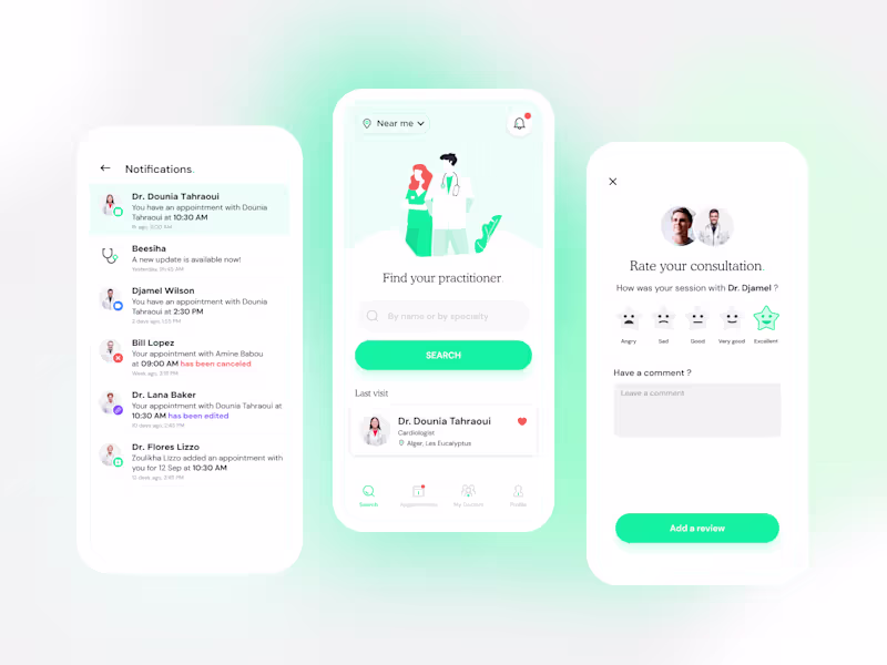 Cover image for Mobile app redesign - A healthcare app