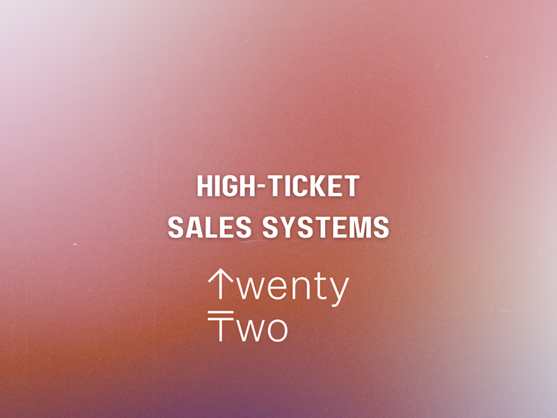 Cover image for Lead Conversion & Revenue Growth - Twenty Two Supplements