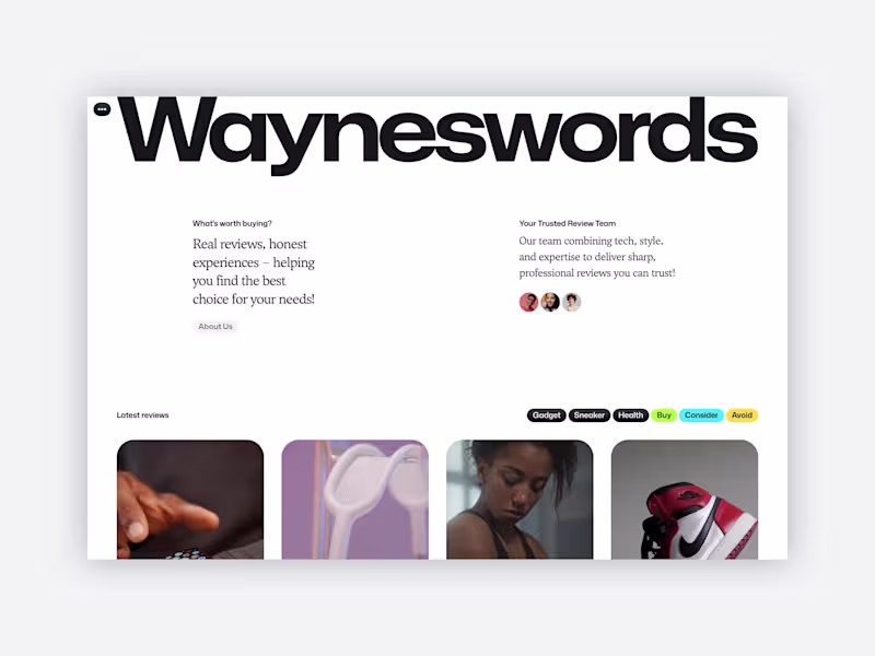 Cover image for Quirky aesthetic Framer template for affiliate monetization