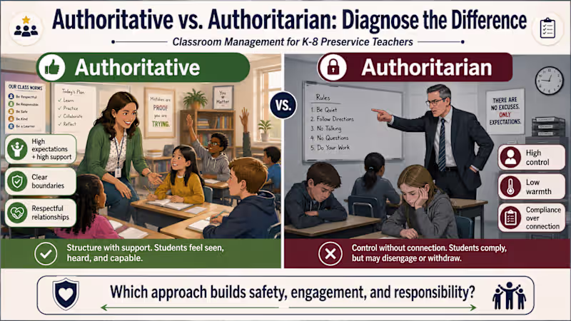 Cover image for Classroom Management Strategies: Authoritative vs.