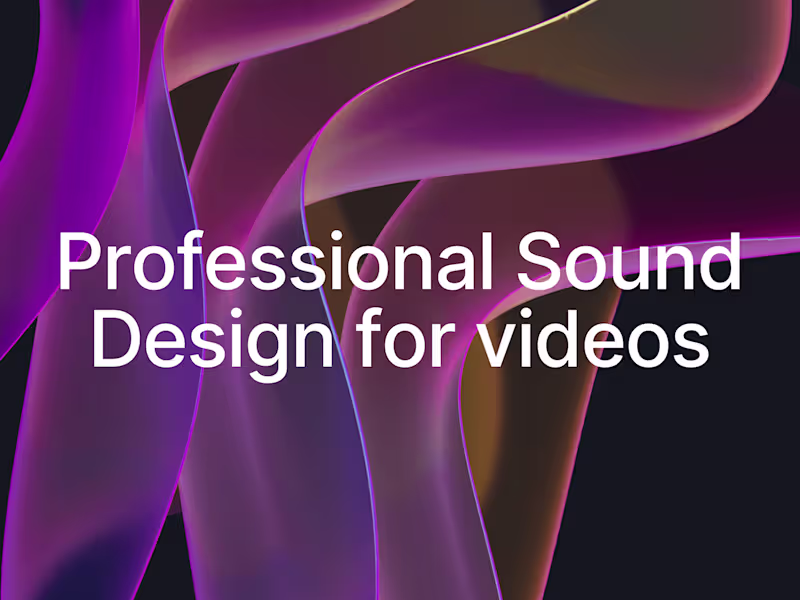 Cover image for Sound Design for Explainer Videos MAX (60s)