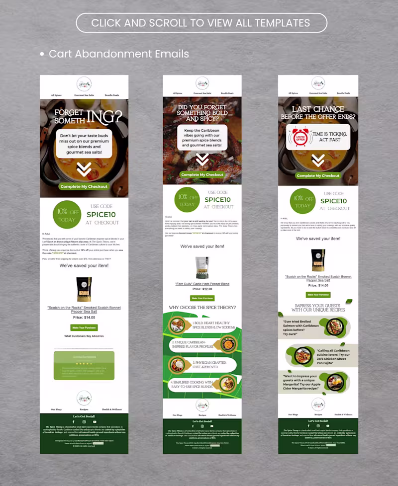Cover image for Email Marketing Strategy for The Spice Theory