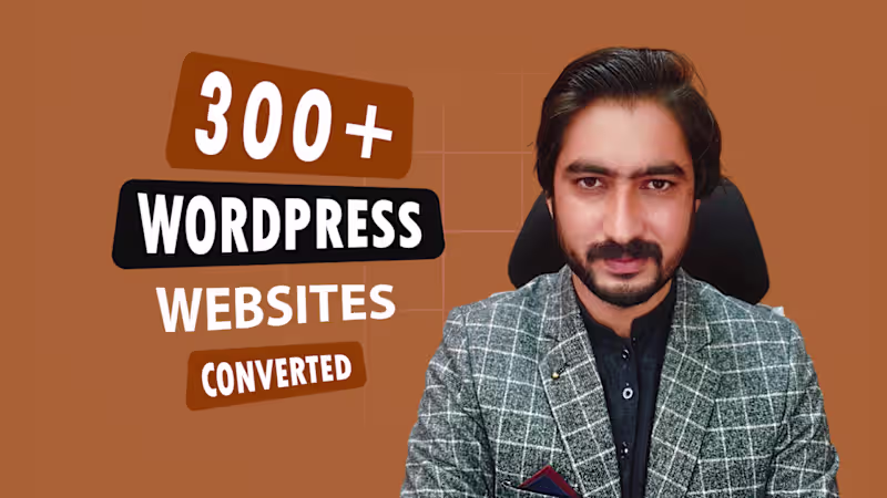 Cover image for I will clone wordpress website, WIX, HTML to wordpress