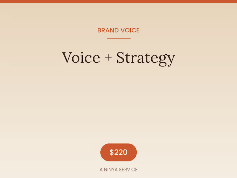 Cover image for Brand Voice + Content Strategy