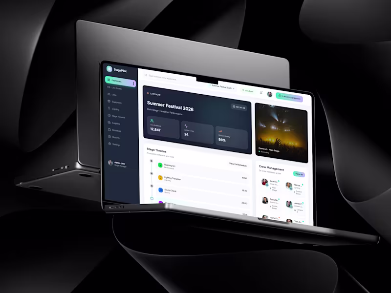 Cover image for Design of StagePilot Live Event Operations Interface