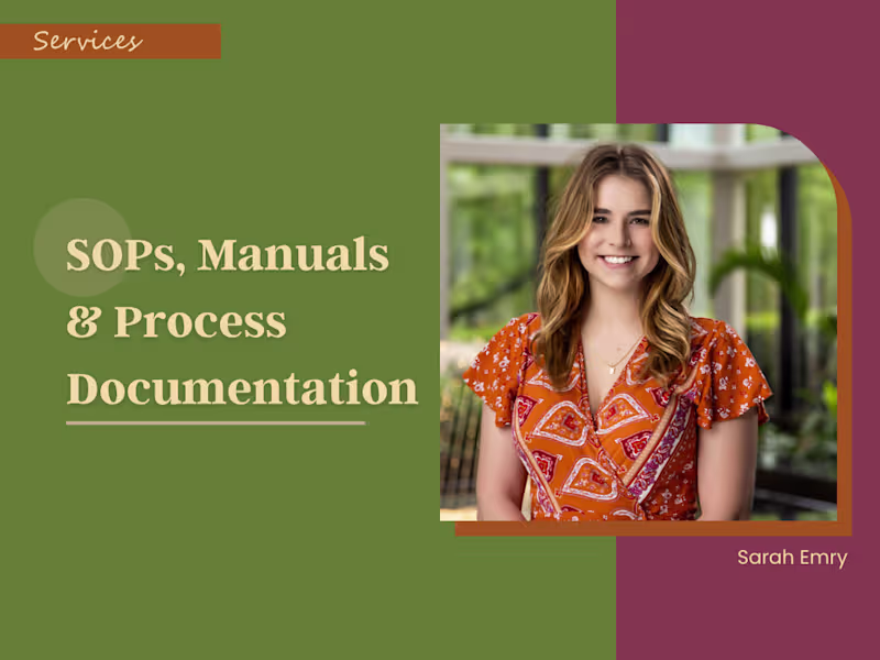Cover image for SOPs, Manuals & Process Documentation
