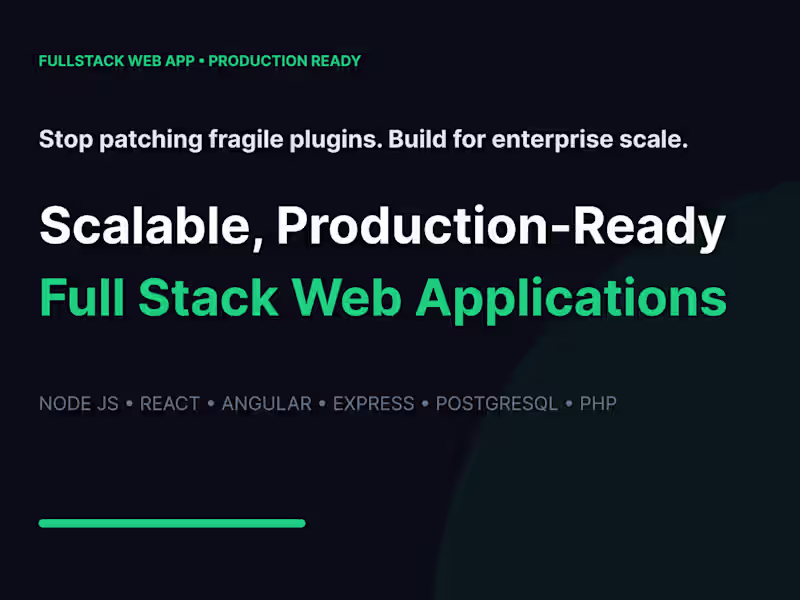 Cover image for Full-Stack SaaS and Enterprise Portal Architecture