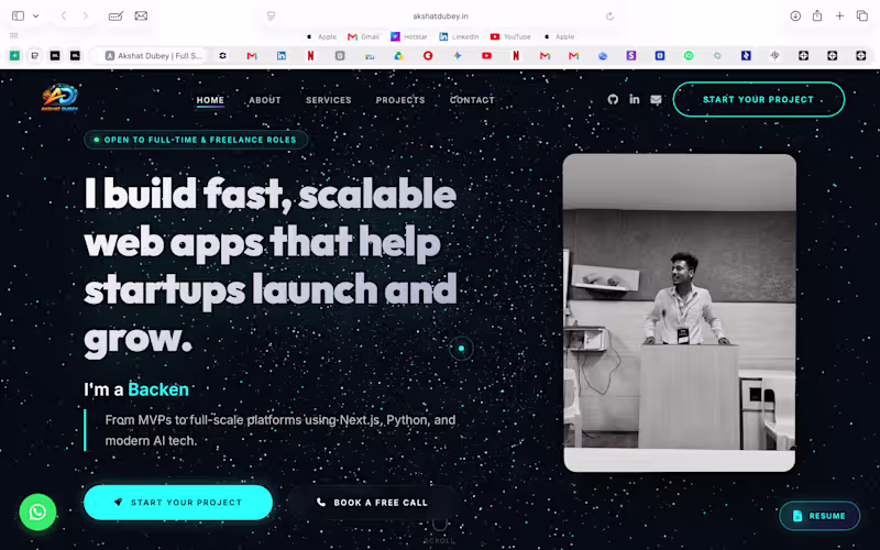 Cover image for Personal Portfolio Website – Next.js