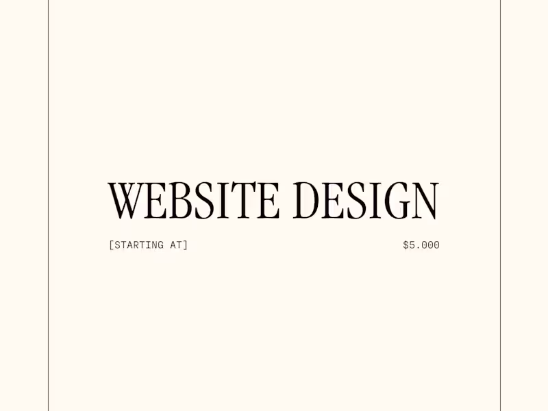 Cover image for Website Design
