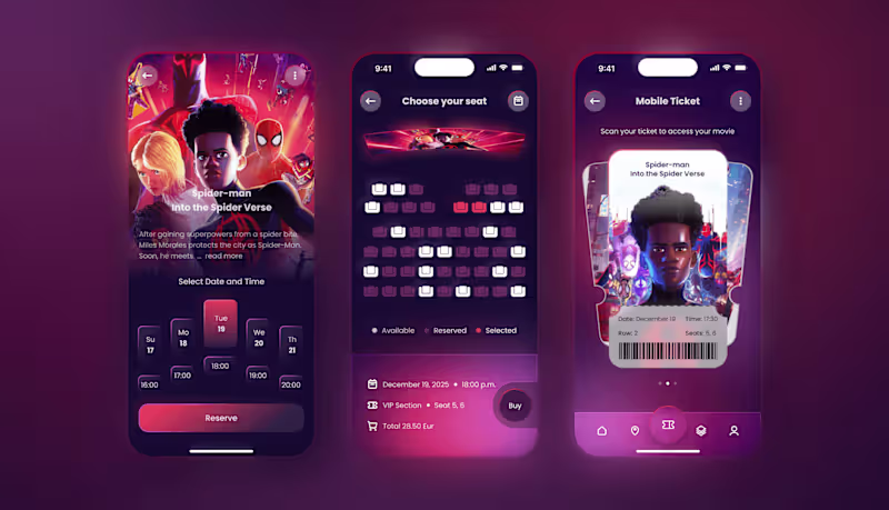 Cover image for Movies' Mobile App - UI