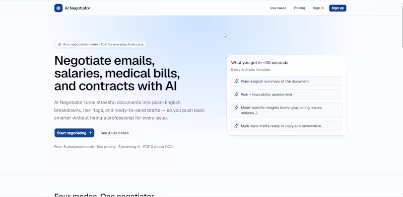 Cover image for Negotiate emails, salaries, medical bills, and contracts wit...