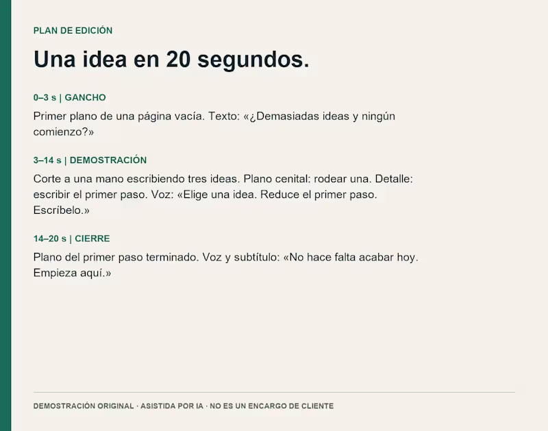 Cover image for Storyboard para vídeo corto: una