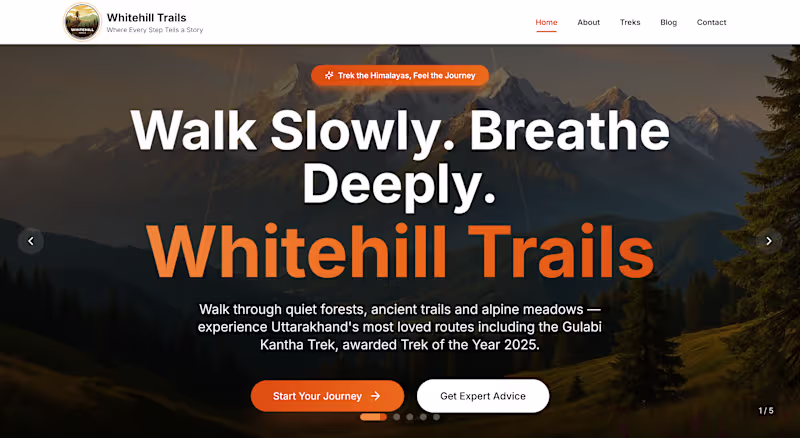 Cover image for Whitehill trails, A offbeat trek