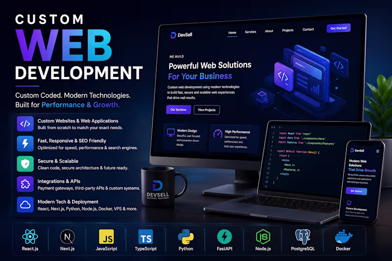 Cover image for Custom Web Development