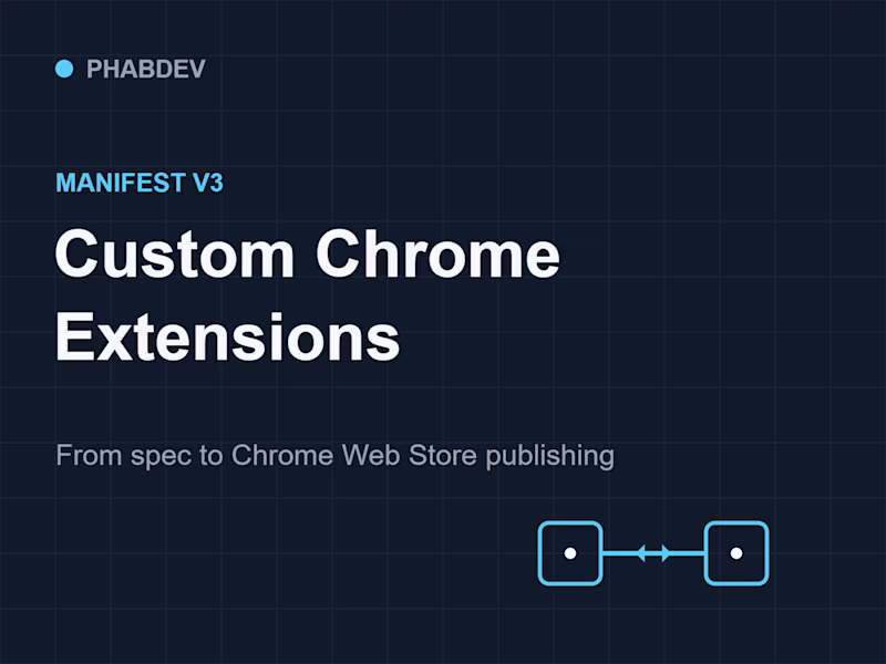 Cover image for Custom Chrome extension development