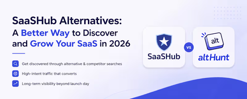 Cover image for SaaSHub Alternatives: A Better Way