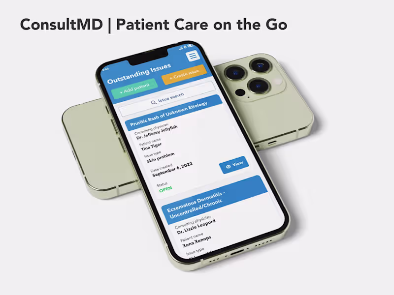 Cover image for ConsultMD: Rapid Patient Care