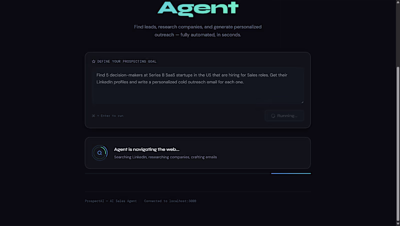 Cover image for Built an autonomous AI sales